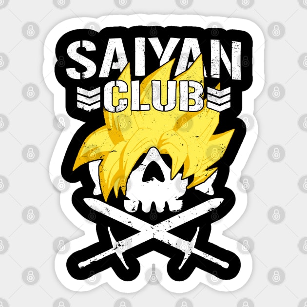 Saiyan Club Sticker by ClayMoore